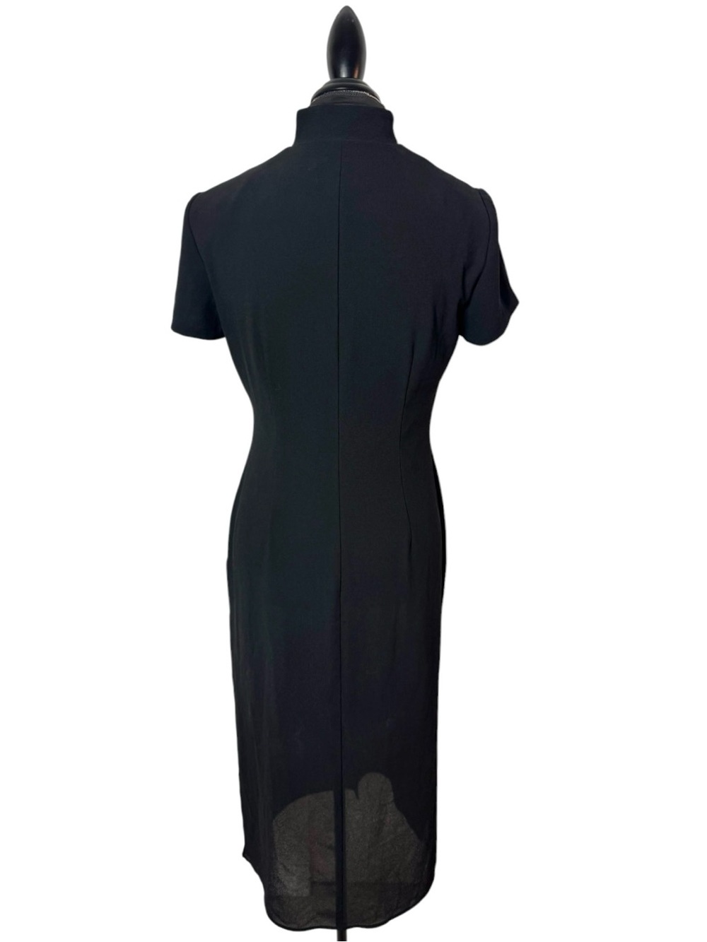 Sheri Martin Black Mandarin-Collar Tunic - Picture 5 of 16